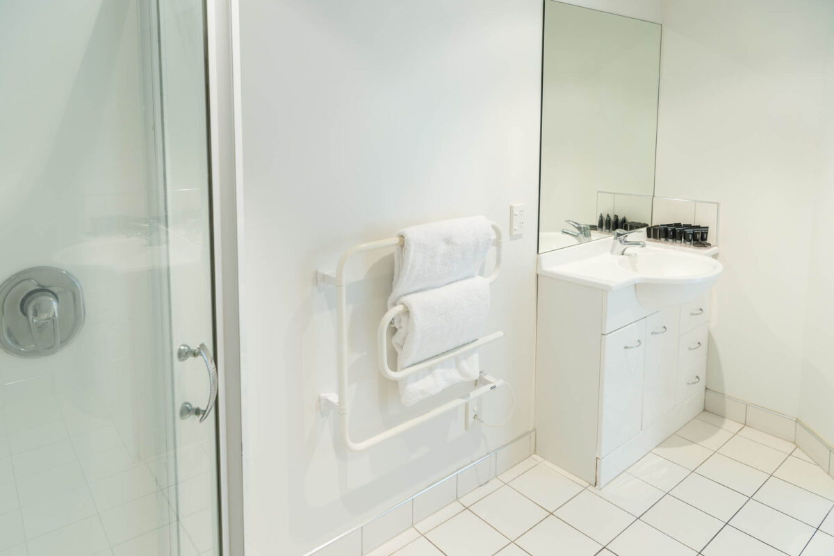 Bathroom - Willis Village 3 Bedroom Apartment For Village Accommodation Group. Photo credit: Stephen A’Court. COPYRIGHT ©Stephen A’Court