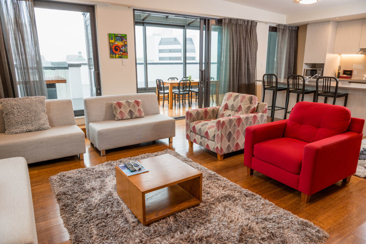 Lounge - - Boulcott Suites O_Sullivan Suite The O'Sullivan Suite for Village Accommodation Group, Wellington NZ. Photo credit: Stephen A’Court. COPYRIGHT ©Stephen A’Court
