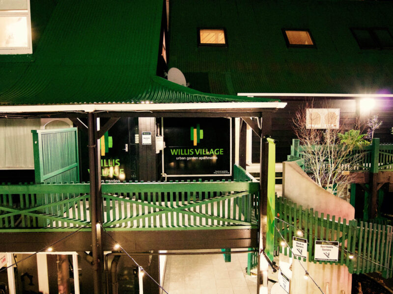 Outside Staircase - Willis Village Garden Apartments