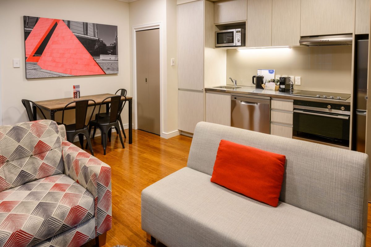 Boulcott Suites Wellington Boulcott Suites Wellington, May 2023, O'Reily Avenue. Photo credit: Stephen A’Court.